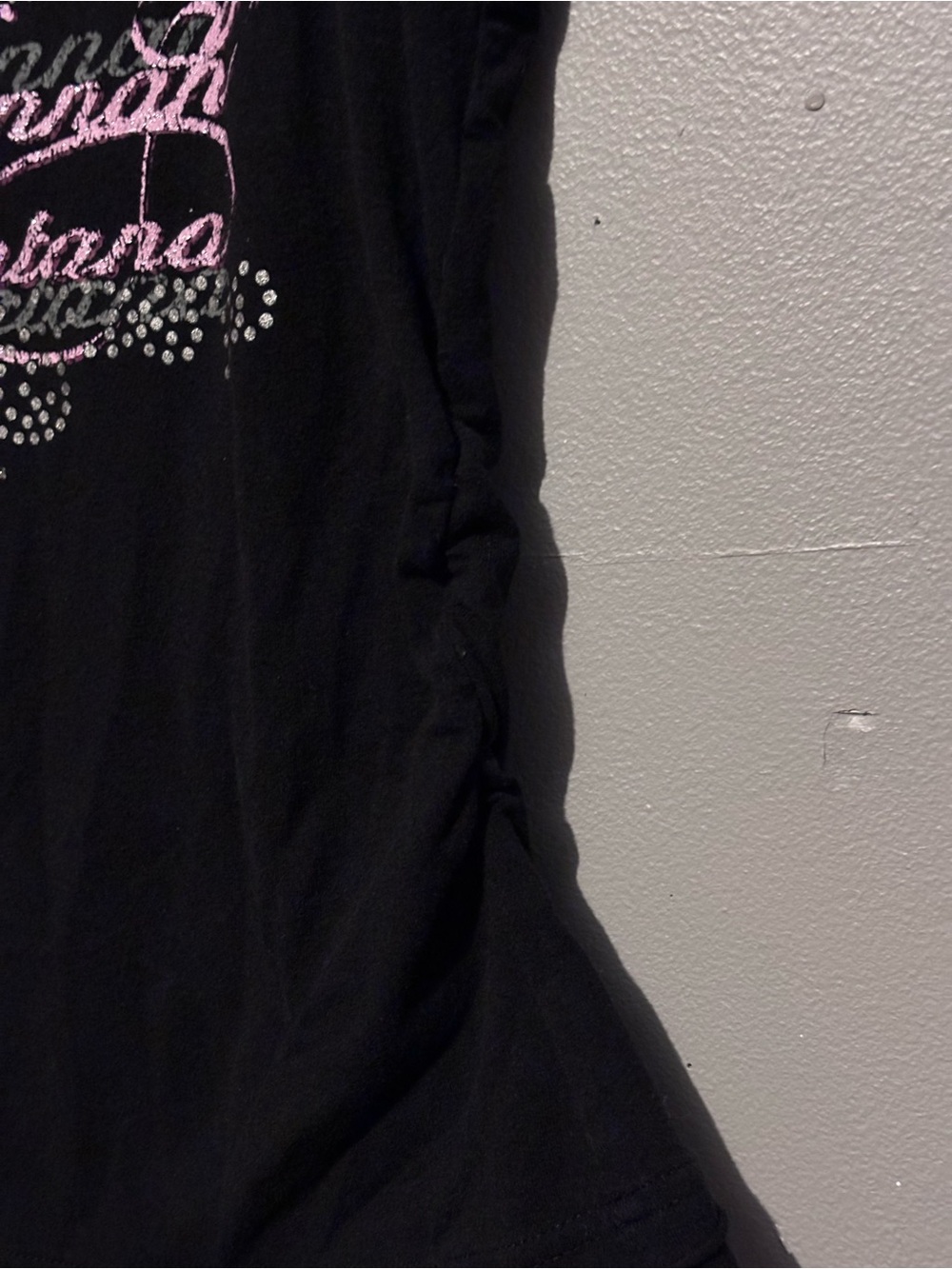 Y2K Black Lace Hannah Montana T-Shirt - Picture 5 of 9